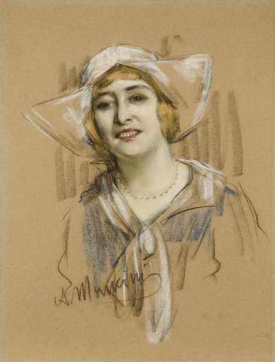 Retrato de una dama de Antonio Mancini